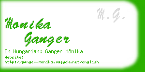 monika ganger business card